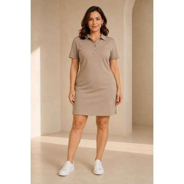 Casual Polo shirt dress large size women's senior sense summer 2022 new small royal sister